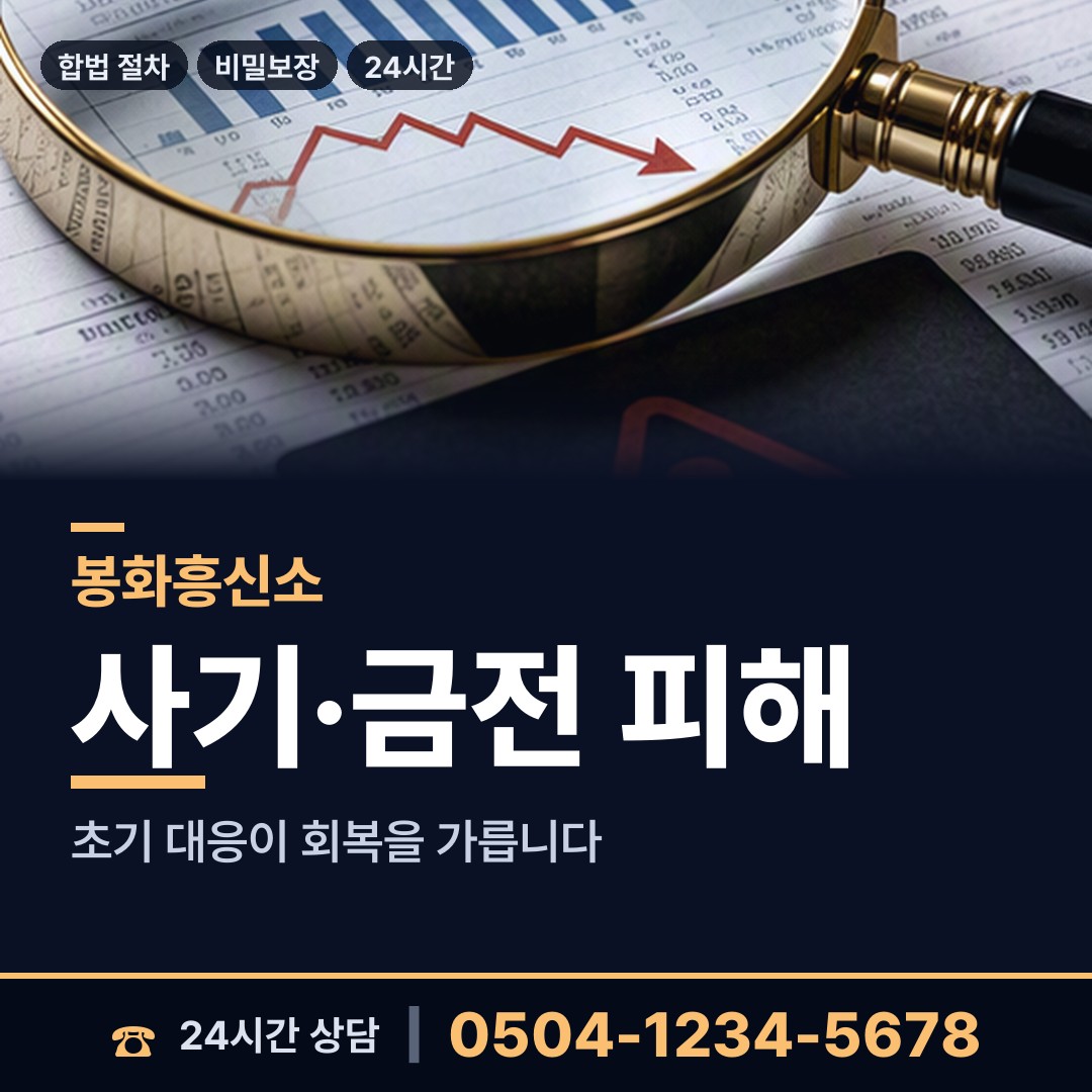 봉화 재산면 흥신소추천 상담 안내